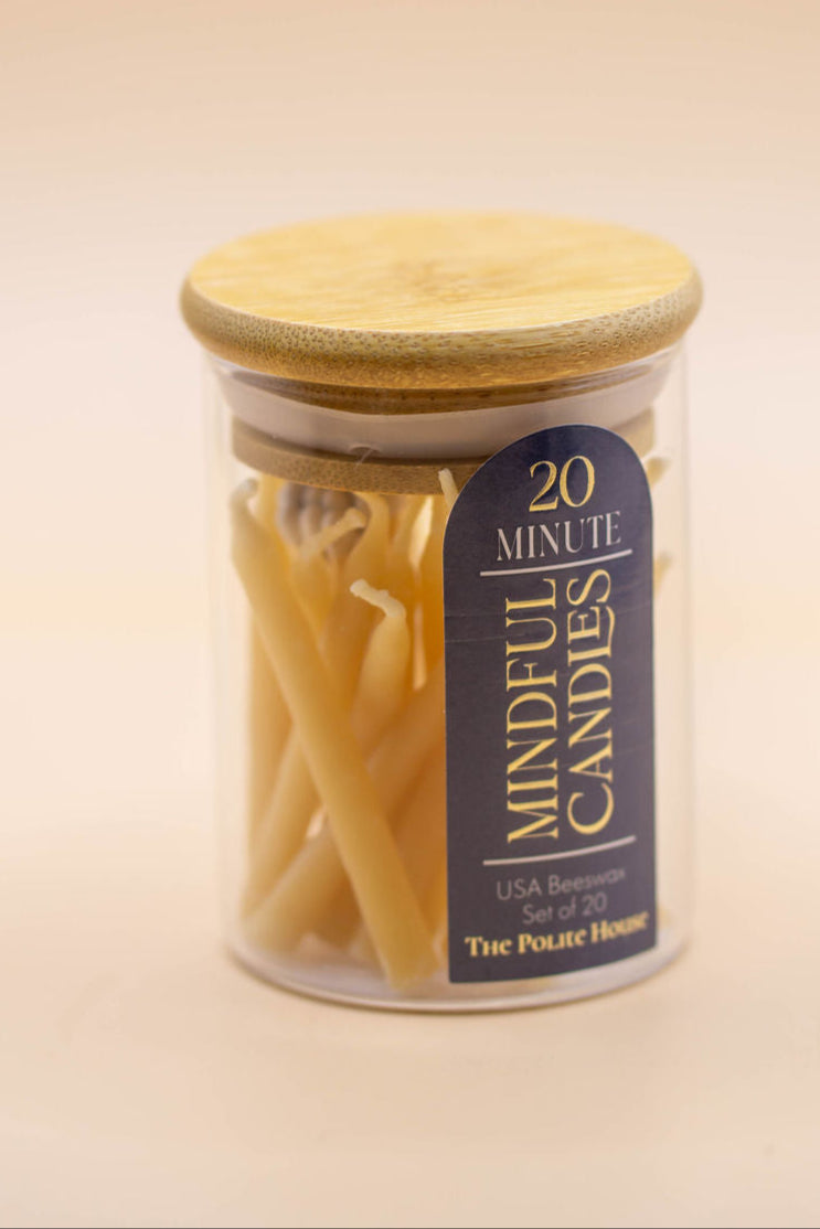 20-Minute Beeswax Candles in Jar