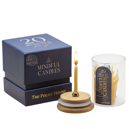 20-Minute Beeswax Candles- In Jar With Gift Box